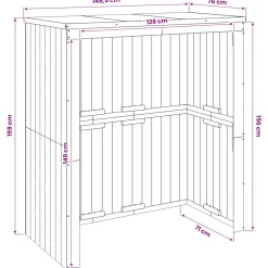 vidaXL Containerombouw Geïmpregneerd grenenhout