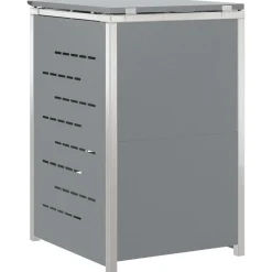 vidaXL Containerombouw voor 1 bak 240L Grijs