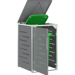 vidaXL Containerombouw voor 1 bak 240L Grijs