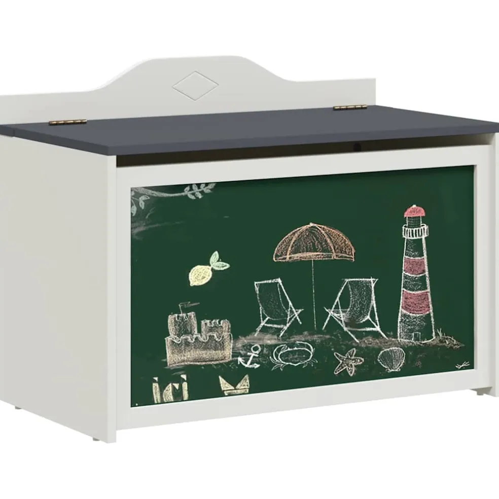 vidaXL Creatieve opslag voor kinderen ROROS Wit 73 x 40 x 55 cm