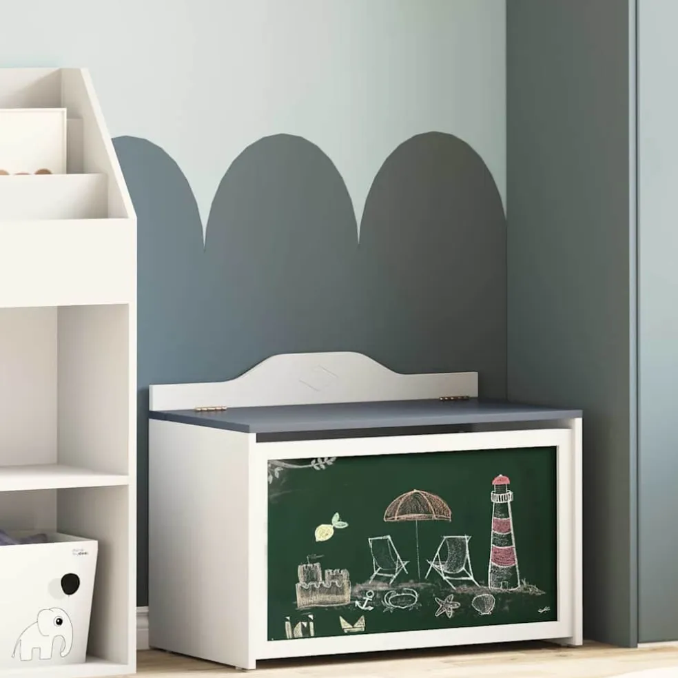 vidaXL Creatieve opslag voor kinderen ROROS Wit 73 x 40 x 55 cm