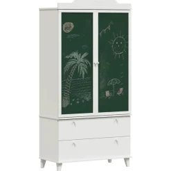 vidaXL Creatieve opslag voor kinderen ROROS Wit 90 x 45 x 180 cm