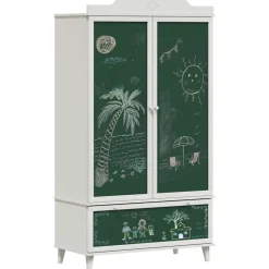 vidaXL Creatieve opslag voor kinderen ROROS Wit 90 x 45 x 165 cm