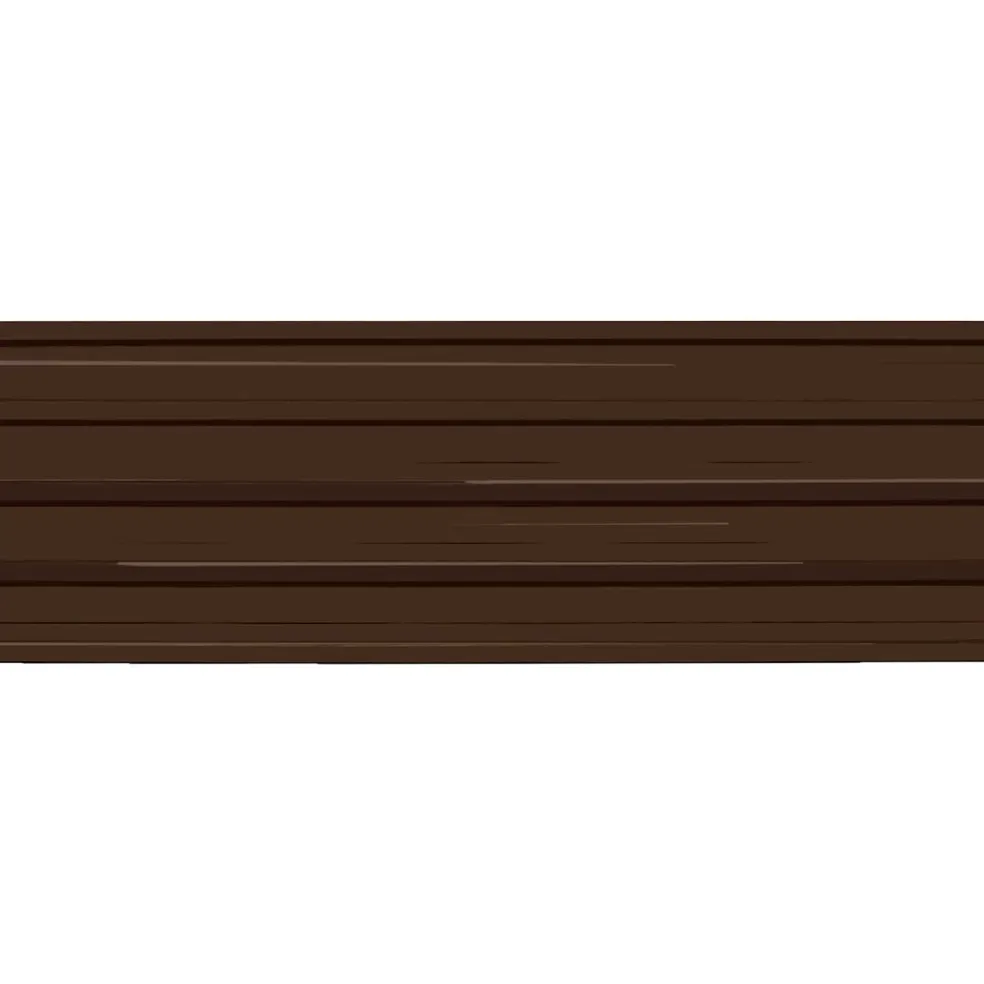 vidaXL Dakpaneel 12 st Bruin 129 x 45 cm Gegalvaniseerd staal