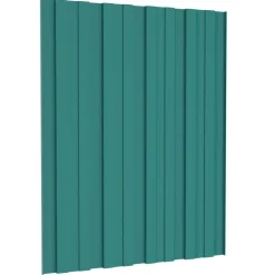 vidaXL Dakpaneel 12 st Groen 60 x 45 cm Verzinkt staal
