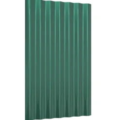 vidaXL Dakpanelen 12 st 60x36 cm gegalvaniseerd staal groen