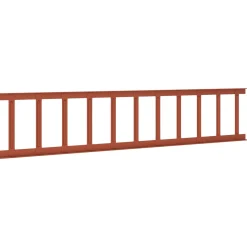 vidaXL Dak sneeuwbeugel Rood 100 x 2,5 x 20 cm Staal