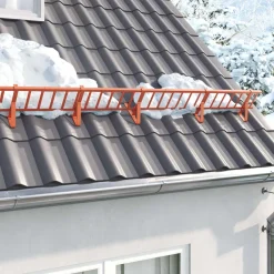 vidaXL Dak sneeuwbeugel Rood 100 x 2,5 x 20 cm Staal