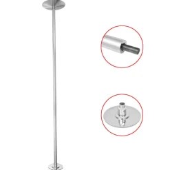vidaXL Danspaal in hoogte verstelbaar 224-275 cm