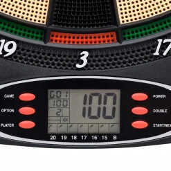 vidaXL Dartbord elektrisch met darts polypropeen zwart