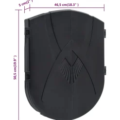 vidaXL Dartbord elektrisch met darts polypropeen zwart