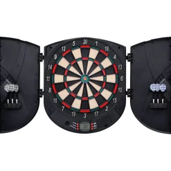 vidaXL Dartbord elektrisch met darts polypropeen zwart