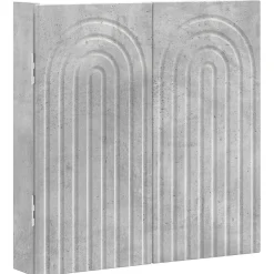vidaXL Dartbord Kabinet ALKMAAR Betongrijs 52,5 x 10,5 x 53,5 cm