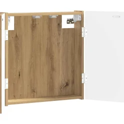 vidaXL Dartbord Kabinet ALKMAAR Artisanaal eiken 52,5 x 10,5 x 53,5 cm