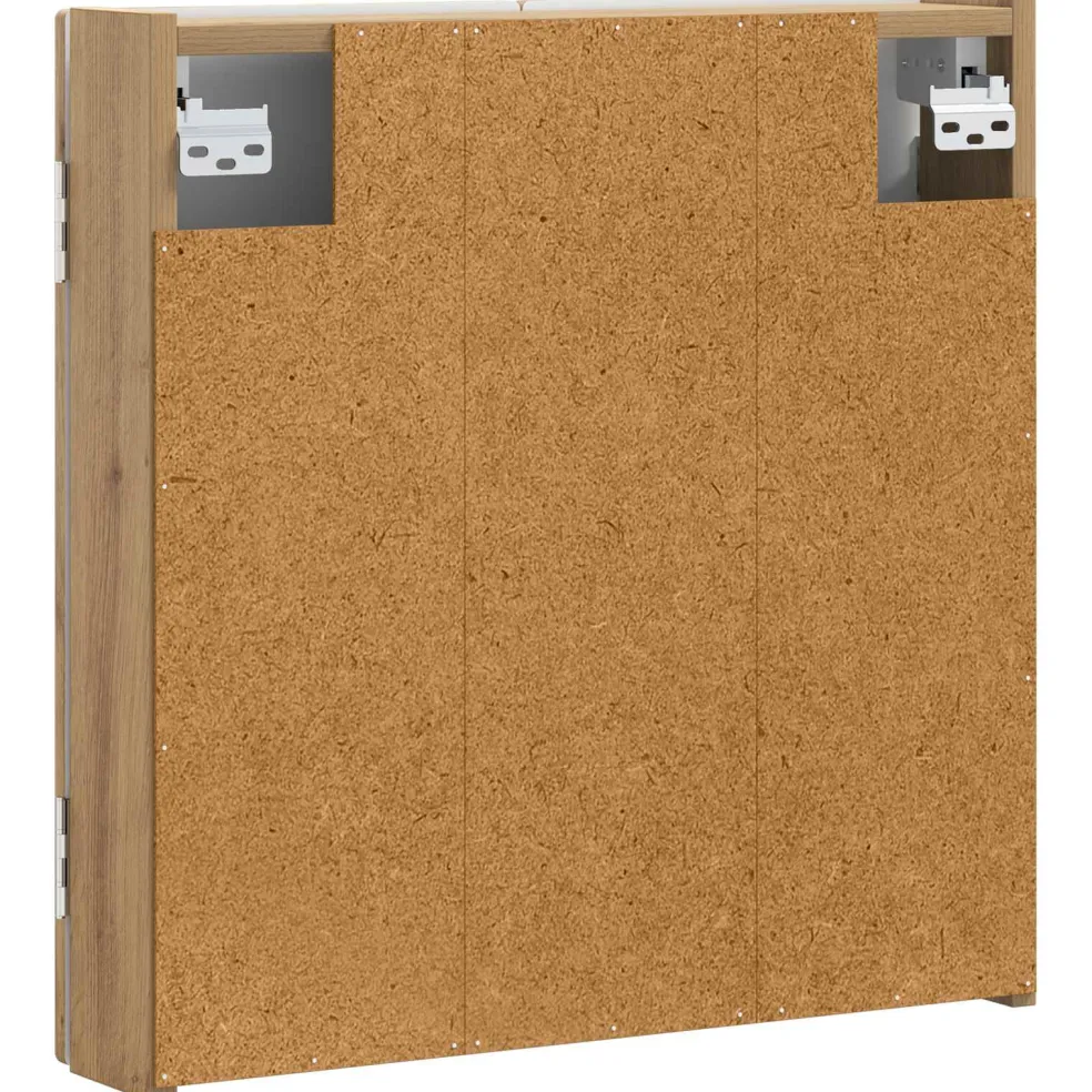 vidaXL Dartbord Kabinet ALKMAAR Artisanaal eiken 52,5 x 10,5 x 53,5 cm