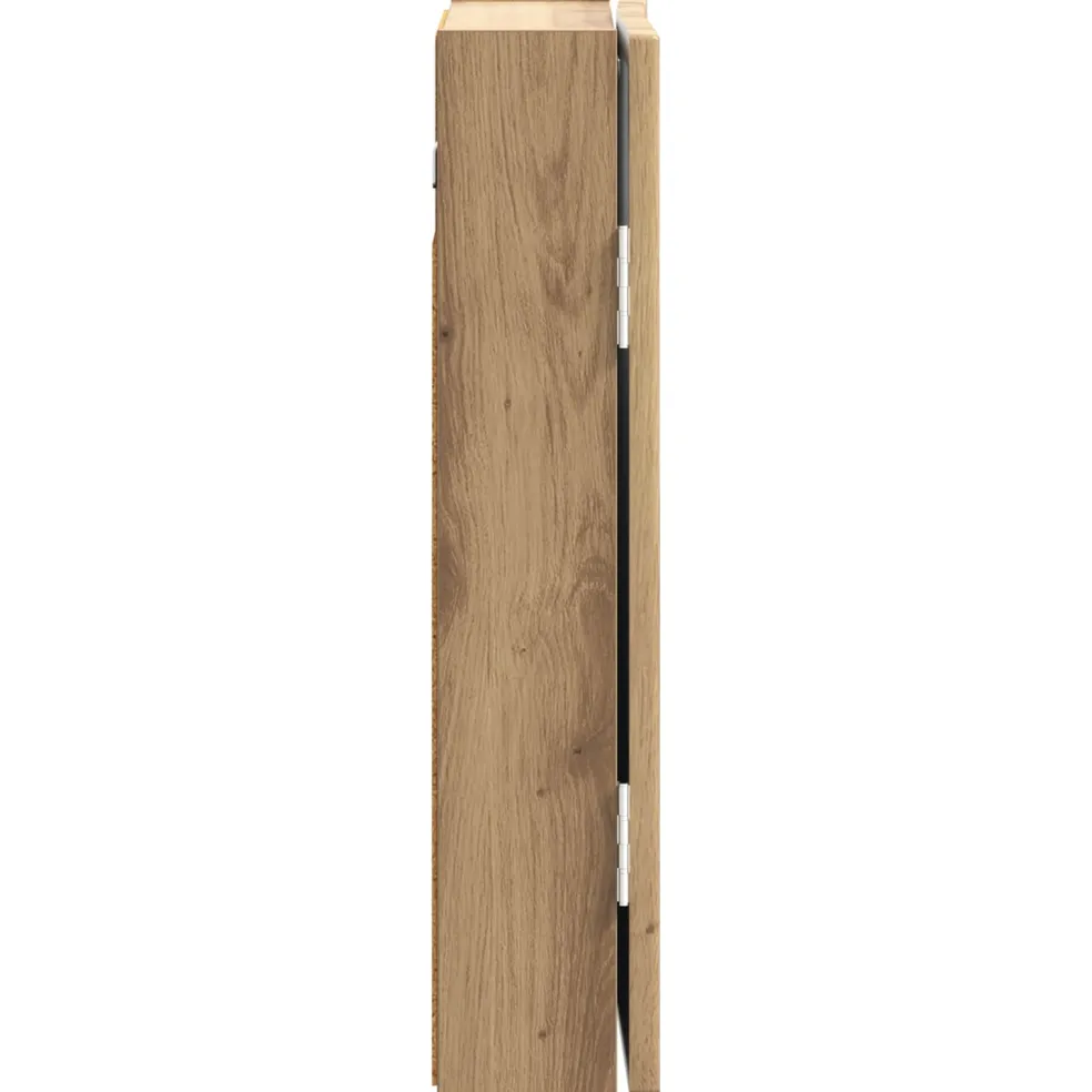 vidaXL Dartbord Kabinet ALKMAAR Artisanaal eiken 52,5 x 10,5 x 53,5 cm