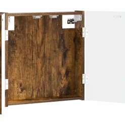 vidaXL Dartbord Kabinet ALKMAAR Gerookt eiken 52,5 x 10,5 x 53,5 cm
