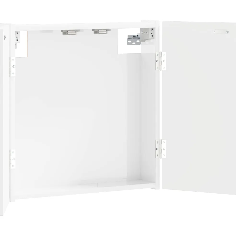 vidaXL Dartbord Kabinet ALKMAAR Hoogglans Wit 52,5 x 10,5 x 53,5 cm