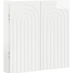 vidaXL Dartbord Kabinet ALKMAAR Hoogglans Wit 52,5 x 10,5 x 53,5 cm