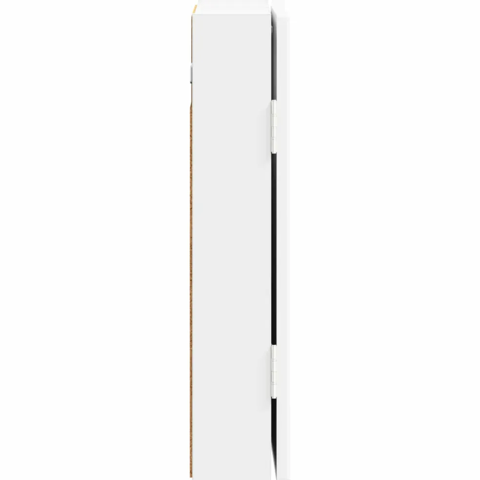 vidaXL Dartbord Kabinet ALKMAAR Hoogglans Wit 52,5 x 10,5 x 53,5 cm