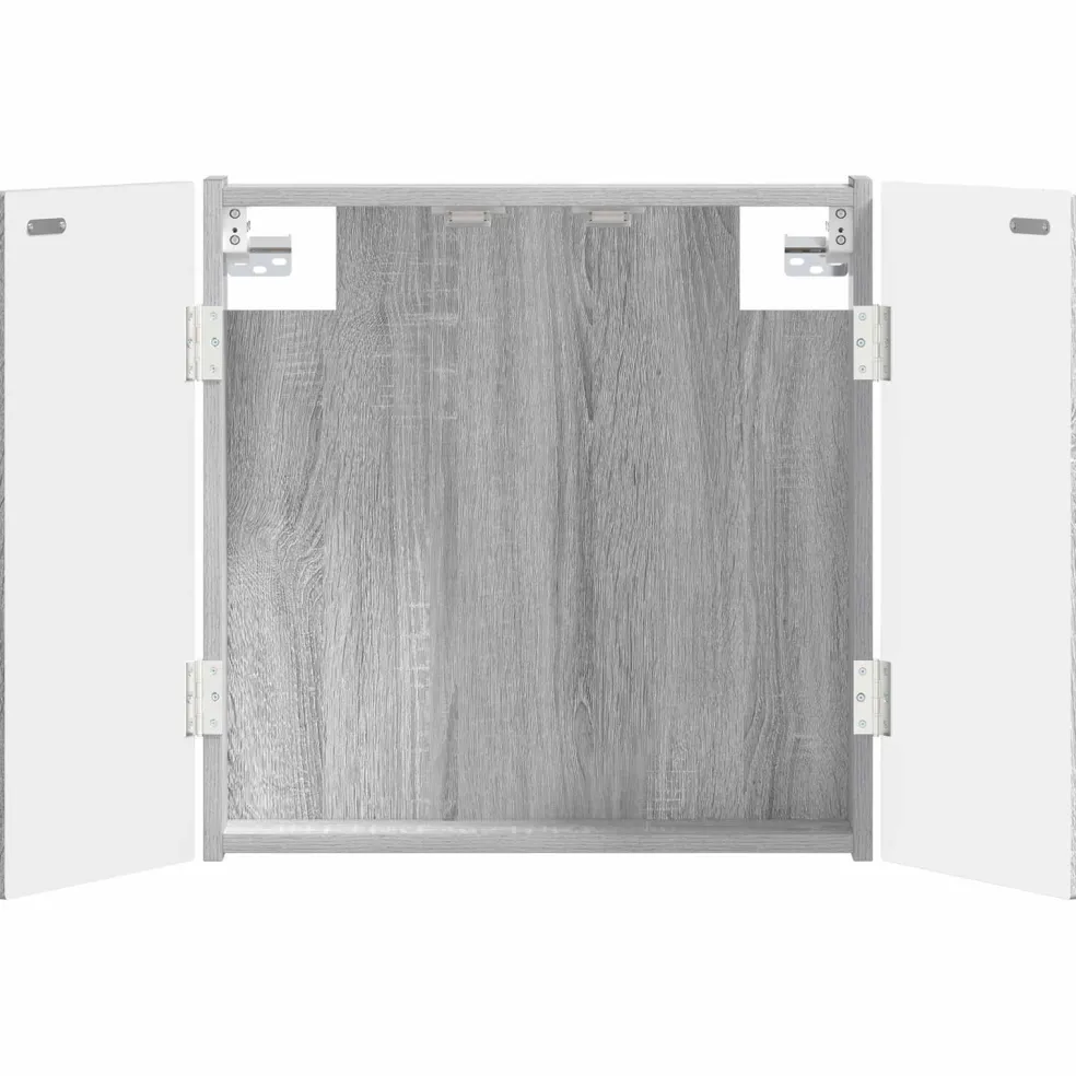 vidaXL Dartbord Kabinet ALKMAAR Grijs Sonoma 52,5 x 10,5 x 53,5 cm