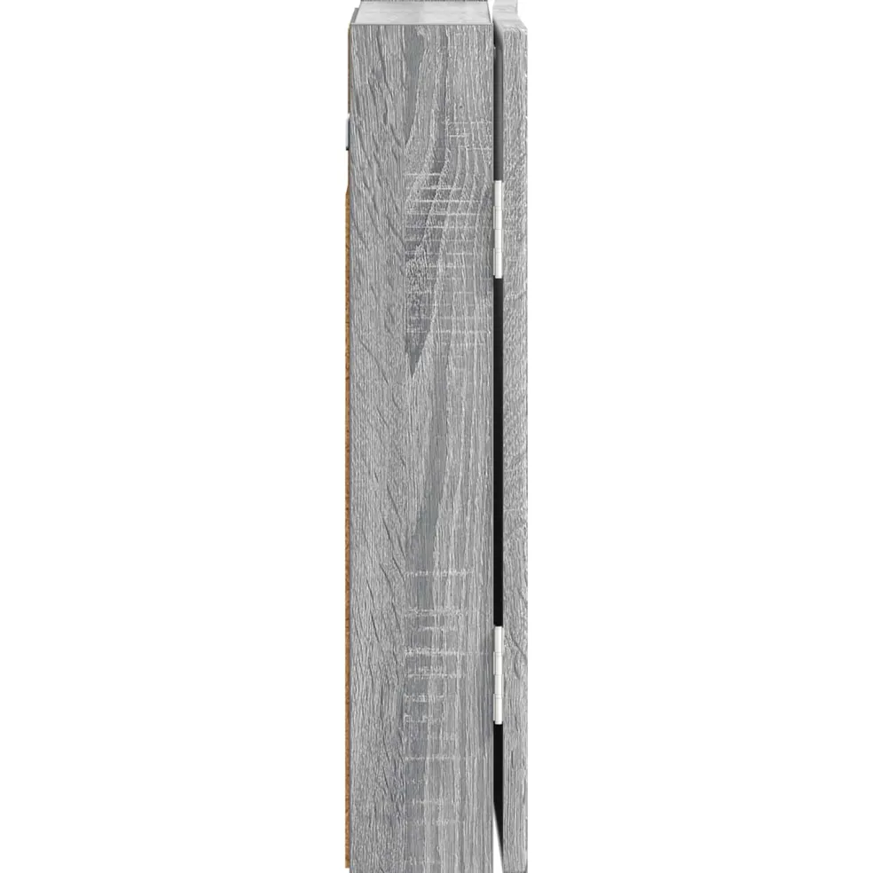 vidaXL Dartbord Kabinet ALKMAAR Grijs Sonoma 52,5 x 10,5 x 53,5 cm