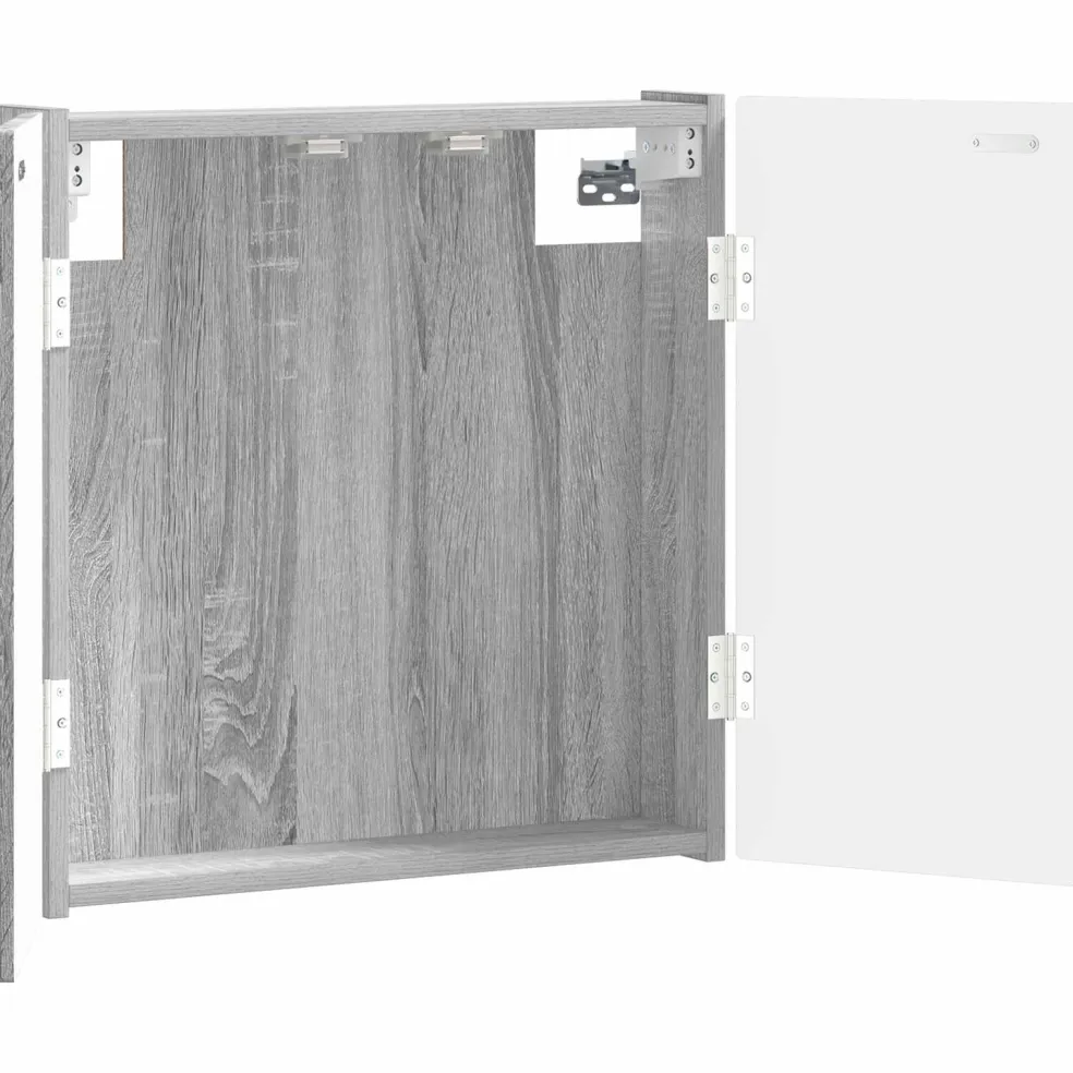 vidaXL Dartbord Kabinet ALKMAAR Grijs Sonoma 52,5 x 10,5 x 53,5 cm