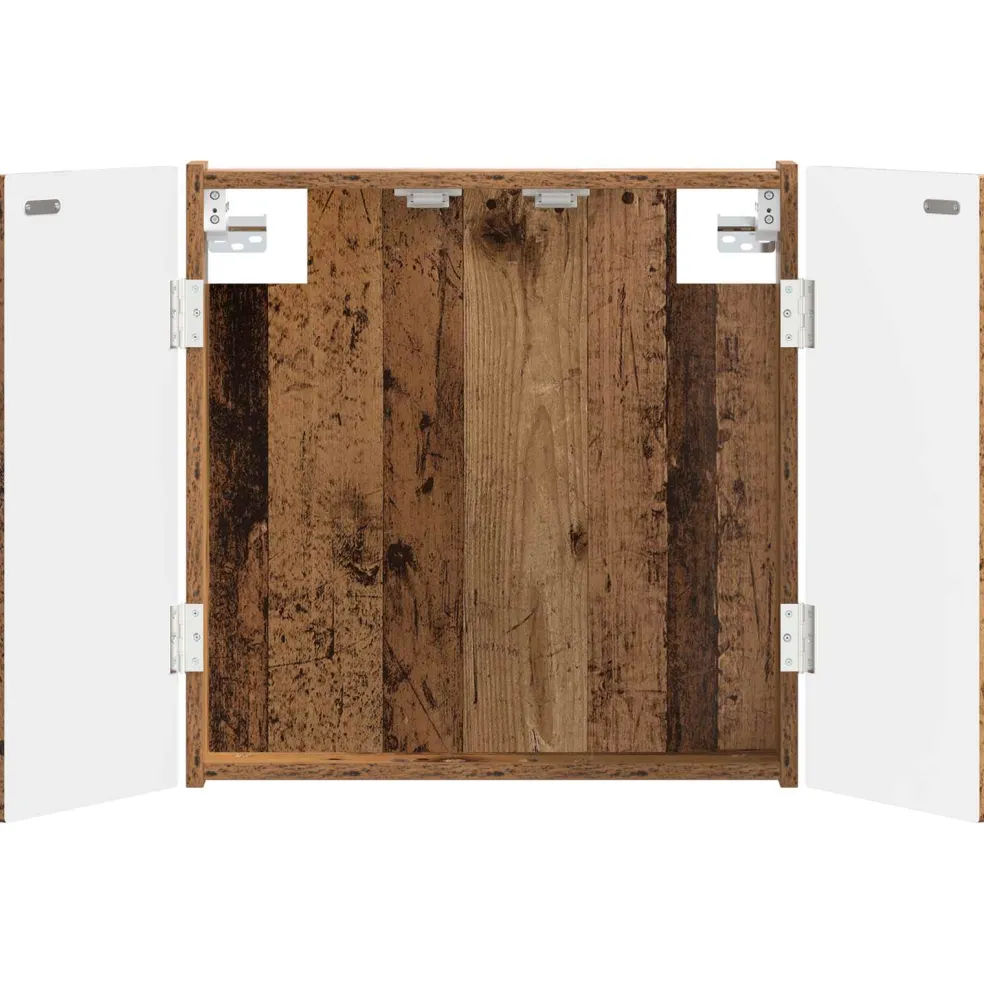 vidaXL Dartbord Kabinet ALKMAAR Oud hout 52,5 x 10,5 x 53,5 cm