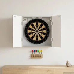 vidaXL Dartbord Kabinet ARNHEM Betongrijs 52,5 x 10,5 x 53,5 cm