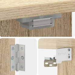 vidaXL Dartbord Kabinet ARNHEM Sonoma Eiken 52,5 x 10,5 x 53,5 cm