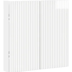 vidaXL Dartbord Kabinet ARNHEM Hoogglans Wit 52,5 x 10,5 x 53,5 cm
