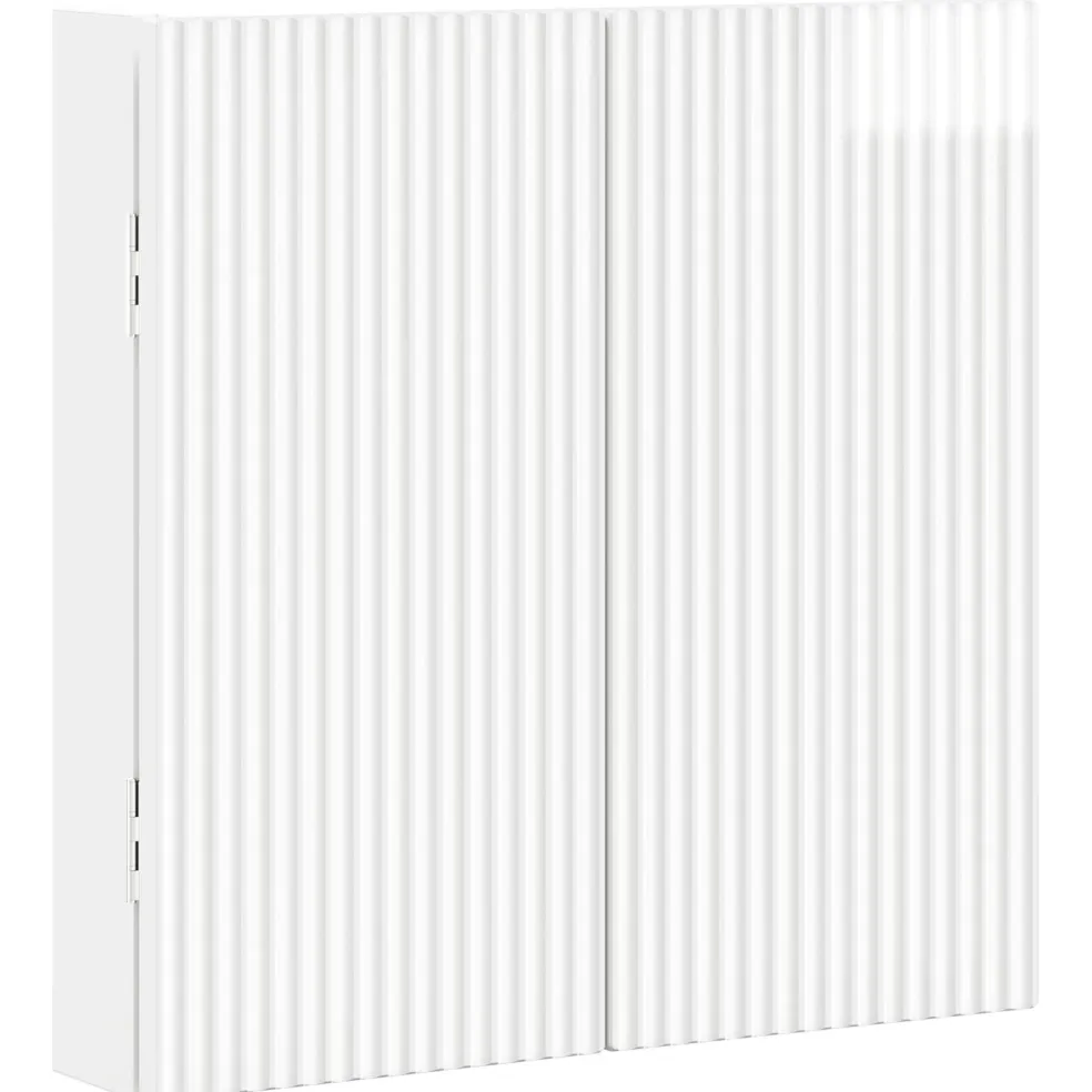 vidaXL Dartbord Kabinet ARNHEM Hoogglans Wit 52,5 x 10,5 x 53,5 cm