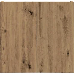 vidaXL Dartbord Kabinet Artisanaal eiken 56 x 12 x 53,5 cm