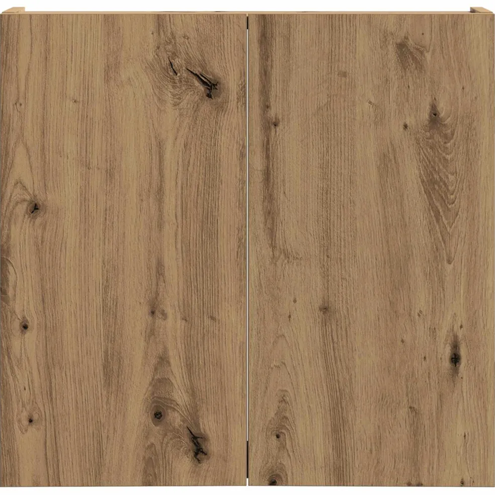 vidaXL Dartbord Kabinet Artisanaal eiken 56 x 12 x 53,5 cm