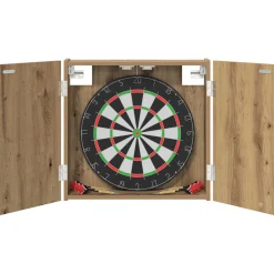 vidaXL Dartbord Kabinet Artisanaal eiken 56 x 12 x 53,5 cm