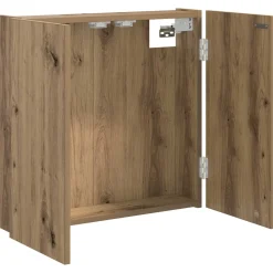 vidaXL Dartbord Kabinet Artisanaal eiken 56 x 12 x 53,5 cm