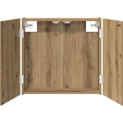 vidaXL Dartbord Kabinet Artisanaal eiken 56 x 12 x 53,5 cm