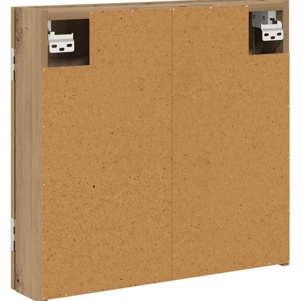vidaXL Dartbord Kabinet Artisanaal eiken 56 x 12 x 53,5 cm