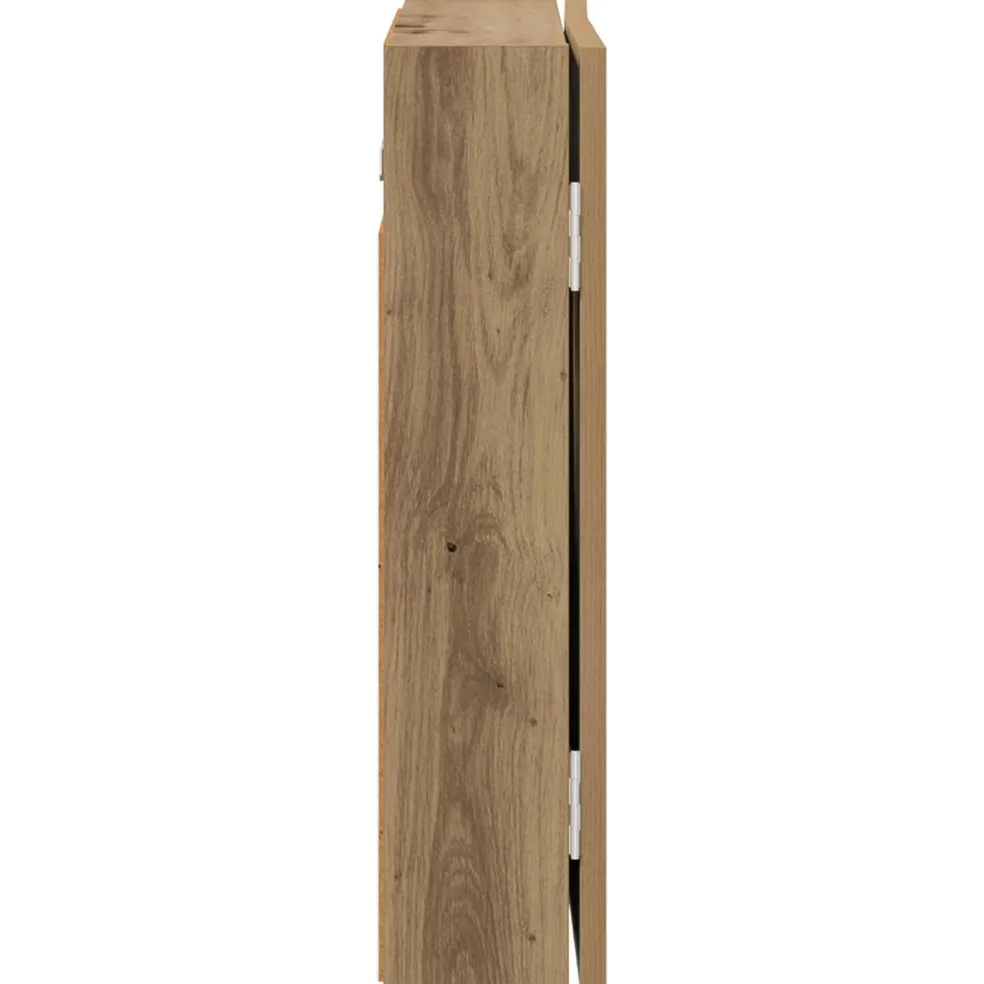 vidaXL Dartbord Kabinet Artisanaal eiken 56 x 12 x 53,5 cm