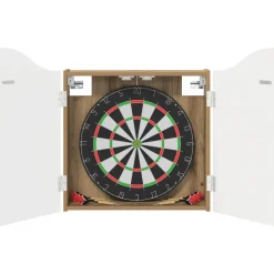 vidaXL Dartbord Kabinet Artisanaal eiken 56 x 12 x 63 cm Bewerkt hout