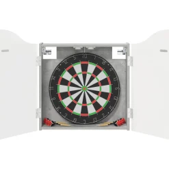 vidaXL Dartbord Kabinet Betongrijs 56 x 12 x 63 cm Bewerkt hout