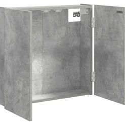 vidaXL Dartbord Kabinet Betongrijs 56 x 12 x 53,5 cm Bewerkt hout