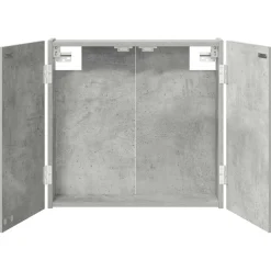 vidaXL Dartbord Kabinet Betongrijs 56 x 12 x 53,5 cm Bewerkt hout
