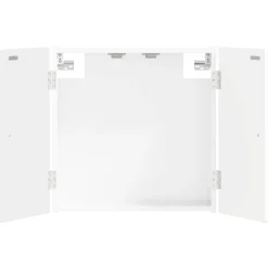vidaXL Dartbord Kabinet BREDA Hoogglans Wit 52,5 x 10,5 x 53,5 cm