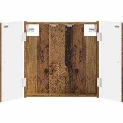 vidaXL Dartbord Kabinet BREDA Oud hout 52,5 x 10,5 x 53,5 cm