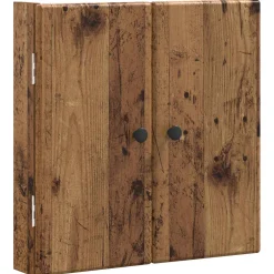 vidaXL Dartbord Kabinet BREDA Oud hout 52,5 x 10,5 x 53,5 cm