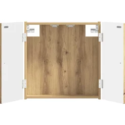 vidaXL Dartbord Kabinet BREDA Artisanaal eiken 52,5 x 10,5 x 53,5 cm