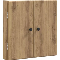 vidaXL Dartbord Kabinet BREDA Artisanaal eiken 52,5 x 10,5 x 53,5 cm