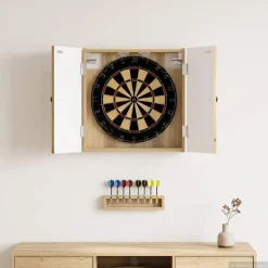 vidaXL Dartbord Kabinet BREDA Artisanaal eiken 52,5 x 10,5 x 53,5 cm