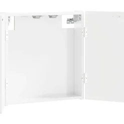 vidaXL Dartbord Kabinet DELFT Hoogglans Wit 52,5 x 10,5 x 53,5 cm